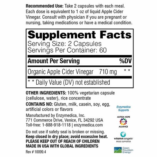 Apple Cider Vinegar, ENZ